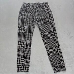 MONROW Supersoft Fleece Houndstooth Girlfriend Sweats Bone XS